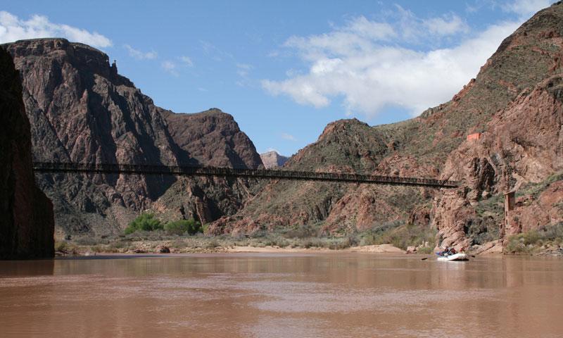 Suspension Bridge over the Colorado River at Phantom Ranch