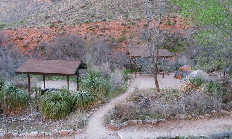 Indian Garden Campground along the Bright Angel Trail