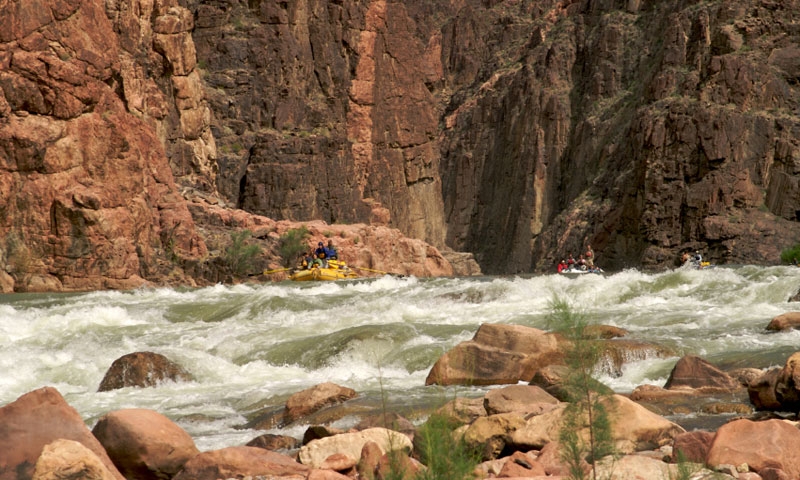 Rafting Granite Rapids along the Colorado River