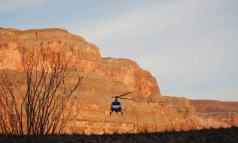 Helicopter in Grand Canyon National Park